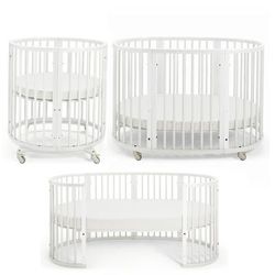 Stokke Sleepi Mini to Crib to Junior Bed Complete Bundle - White