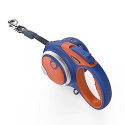 Smart Retractable Blue Leash Boxed Set, 16' L, Large, Blue / Orange