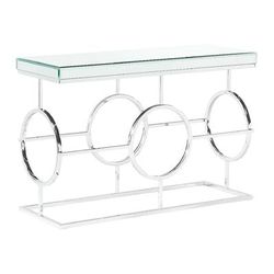 " Katie Rectangle Mirrored Sofa Table - Picket House Furnishings CTPL100STE"