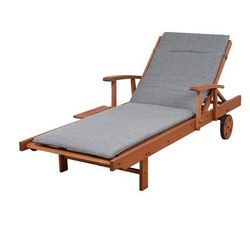 Amazonia Patio Lounger w/ Gray Cushion - International Home BT214_GR