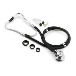 Sprague Rappaport Stethoscope McKesson LUMEON™ Black 2-Tube 22 Inch Tube Double Sided Chestpiece