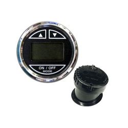 Faria Beede Instruments 2" Depth Sounder w/In-Hull Transducer - Black - Stainless Steel Bezel 13751