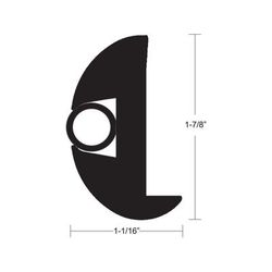 TACO Marine Flex Vinyl Rub Rail Kit - Black w/Black Insert - 50' - 1-7/8" x 1-1/16" V11-2423BBK50-2