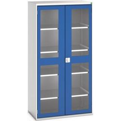bott 1 armoire verso portes transparentes avec 4 tablettes 1050x550x2000_bott