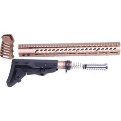 Guntec USA AR-15 Ultralight Series Complete Furniture Set Burnt Bronze ULTRA-SET-BRZ
