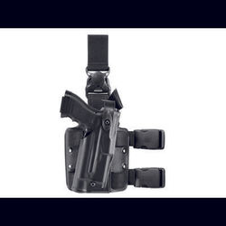 Safariland 6305 ALS/SLS Drop-Leg Glock Holster w/Quick-Release Leg Strap Glock 17 Right Hand STX Tactical Black 6305-8325-131