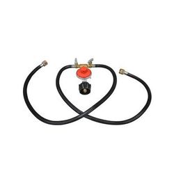 High Pressure Dual Regulator And Hose Assembly 63-1/2in. Cast Iron & Cooking Supplies