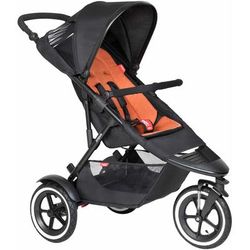 Phil & Teds Sport Stroller & Liner - Black/Rust