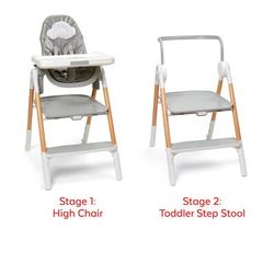 Skip Hop Sit-To-Step High Chair - Grey