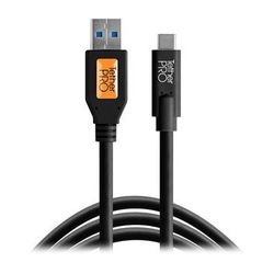 Tether Tools TetherPro USB Type-C Male to USB 3.0 Type-A Male Cable (15', Black) CUC3215-BLK