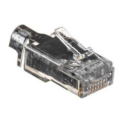 Platinum Tools Shielded EZ-RJ45 Connectors for CAT5e & CAT6 with External Ground (Bag Pack 100022