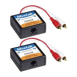 MuxLab Stereo Hi-Fi 2-Pack RCA Balun Kit 500028-2PK