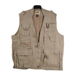 Humvee by CampCo Safari Photo Vest (Small, Khaki) HMV-VS-K-S