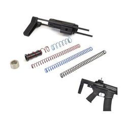 Dead Foot Arms Subcompact Weapon 4in Stock for 9mm AR Platform Rifles Gen 2 Black Anodized 80045
