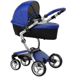 Mima Xari Complete Stroller, Silver - Royal Blue / Stone White