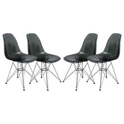 Cresco Molded Eiffel Side Chair (Set of 4) - LeisureMod CR19TBL4