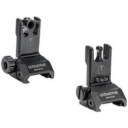 Ultradyne Folding C2 Picatinny Front/Rear Sight Combo Aperture Black UD10014
