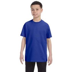 Gildan G500B Youth Heavy Cotton T-Shirt in Cobalt size Medium 5000B, G5000B