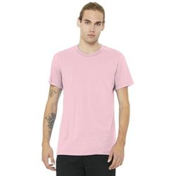 Bella + Canvas 3001C Jersey T-Shirt in Pink size Large | Ringspun Cotton 3001, B3001, BC3001