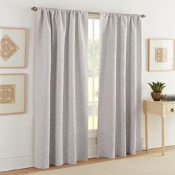Wide Width Bogart European Matelassé Window Panel Pair by Sky Home in Grey (Size 50" W 84" L)