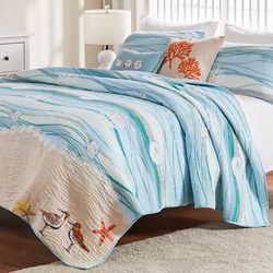 Maui Quilt Set by Greenland Home Fashions in Multi (Size TWIN)