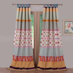 Wide Width Thalia Curtain Panel Pair by Greenland Home Fashions in Multi (Size 84" W 84" L)