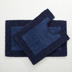 BH Studio 2-Pc. Bath Rug Set by BH Studio in Navy Mats