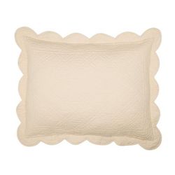 Florence Sham by BrylaneHome in Oatmeal (Size STAND) Pillow