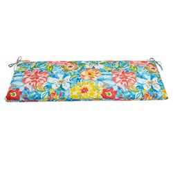 BH Outdoor Performance Bench Cushion by BrylaneHome in Poppy Blue Patio Furniture Padding