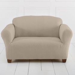 Brighton Slipcover Loveseat by BH Studio in Stone