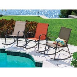 Extra-Wide 350 lbs. Capacity Rocker by BrylaneHome in Champagne Rocking Chair