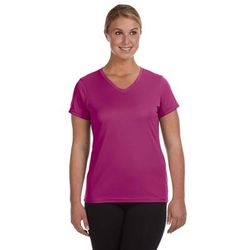 Augusta Sportswear 1790 Women's Wicking T-Shirt in Power Pink size Large | Polyester