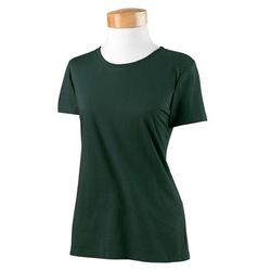 Fruit of the Loom L3930R Women's HD Cotton T-Shirt in Forest Green size Large L3930