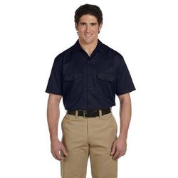 Dickies 1574 Men's Short-Sleeve Work Shirt in Dark Navy Blue size XL