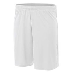 A4 NB5281 Athletic Youth Cooling Performance Power Mesh Practice Short in White size Small | Polyester A4NB5281