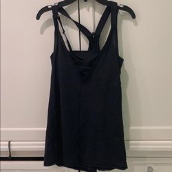 Lululemon Athletica Tops | Black Lulu Tank With Built In Bra Size 4 | Color: Black | Size: 4