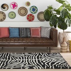 Carbondale 18" Square Traditional Rust/Ivory/Brick Red/Rust/Terracotta Throw Pillow - Boutique Rugs