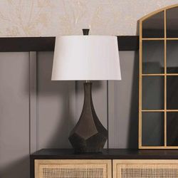 Aliceville 28"H x 16"W x 16"D Modern White/Black Lighting - Boutique Rugs