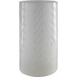Ballajura 18"H x 10"W x 10"D Traditional White Vase - Boutique Rugs