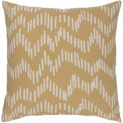 Cambooya 22" Square Modern Cotton Beige/Tan/Light Beige/Peach Throw Pillow - Boutique Rugs
