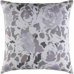 Arvin 20" Square Cottage Lavender/Lilac/Medium Gray/Black/Gray/Mauve Throw Pillow - Boutique Rugs