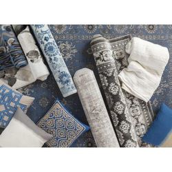 Thorney 18" Square Modern Charcoal/Light Gray/Medium Gray Throw Pillow - Boutique Rugs