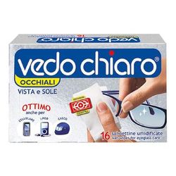 vedo chiaro® Occhiali Salviettine umidificate 16 pz Salviette