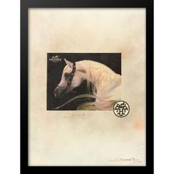 Hermes Horse 14x18 Framed Print by Venice Beach Collections Inc in Tan