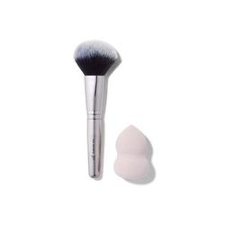 e.l.f. Cosmetics Complexion Brush & Sponge Duo - Vegan and Cruelty-Free Makeup