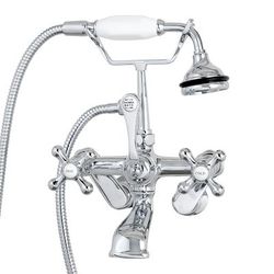 Randolph Morris Bathroom Wall Mount English Telephone Clawfoot Tub Faucet with Handshower RM622CP