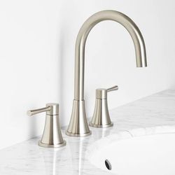 Randolph Morris Widespread Bathroom Sink Faucet - Metal Lever Handles RMX7001-BN