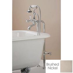Cheviot Freestanding Claw Foot Tub Hand Shower Faucet with Shut-Off Valve 5102/3970-BN