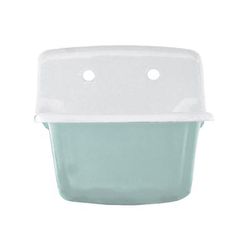 Randolph Morris Falco 22 Inch Cast Iron High Back Deep Utility Sink RMUTILITY-TEAL