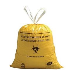 Sac Poubelle Jaune Dasri 110l Liens Coulissants - JetSac
